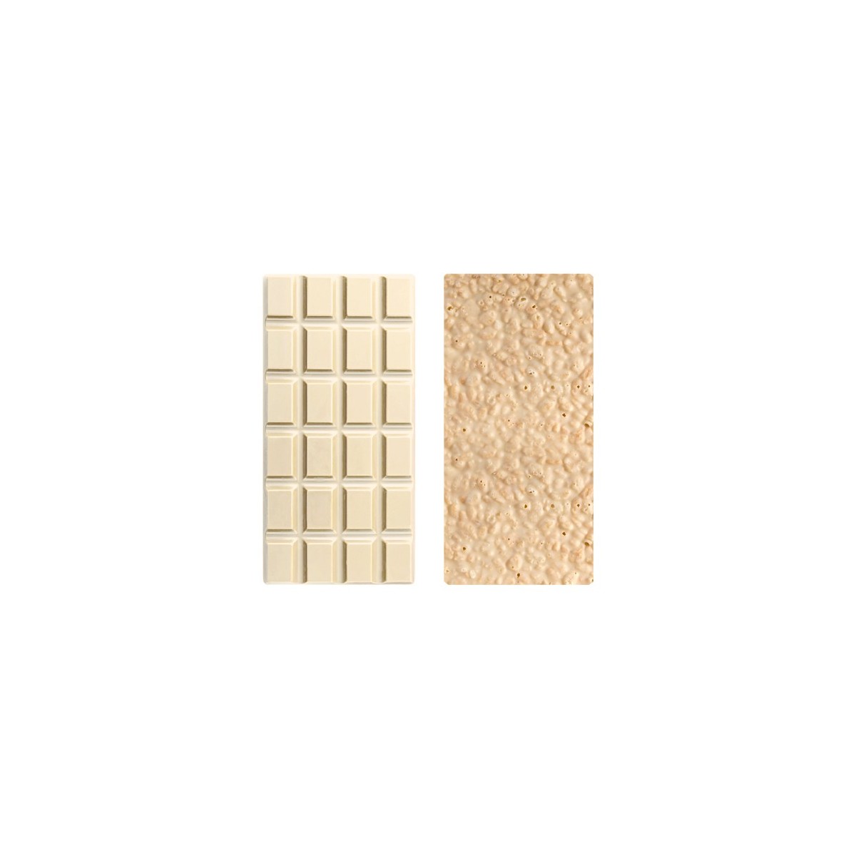 Tablette de chocolat blanc au riz soufflé