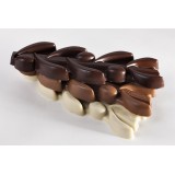 Barre de chocolat noir intérieur praliné à l'huile d'olive 2.8%