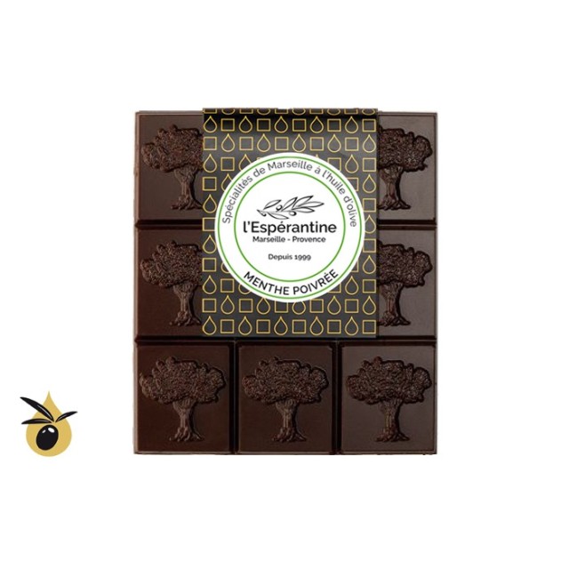 Tablette Olivier Noir – Dark Chocolate with Peppermint