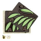 Petit Rameau d'olivier en chocolat - 12 pièces Espérantines Verte