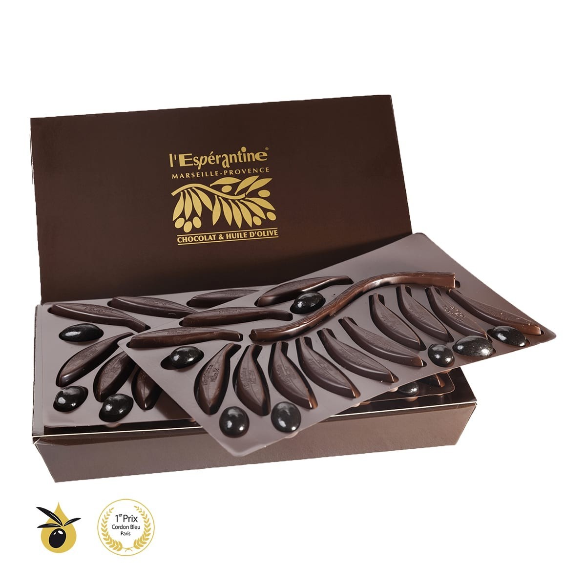 Grand Rameau d'olivier Espérantine - Chocolat noir 70% de cacao