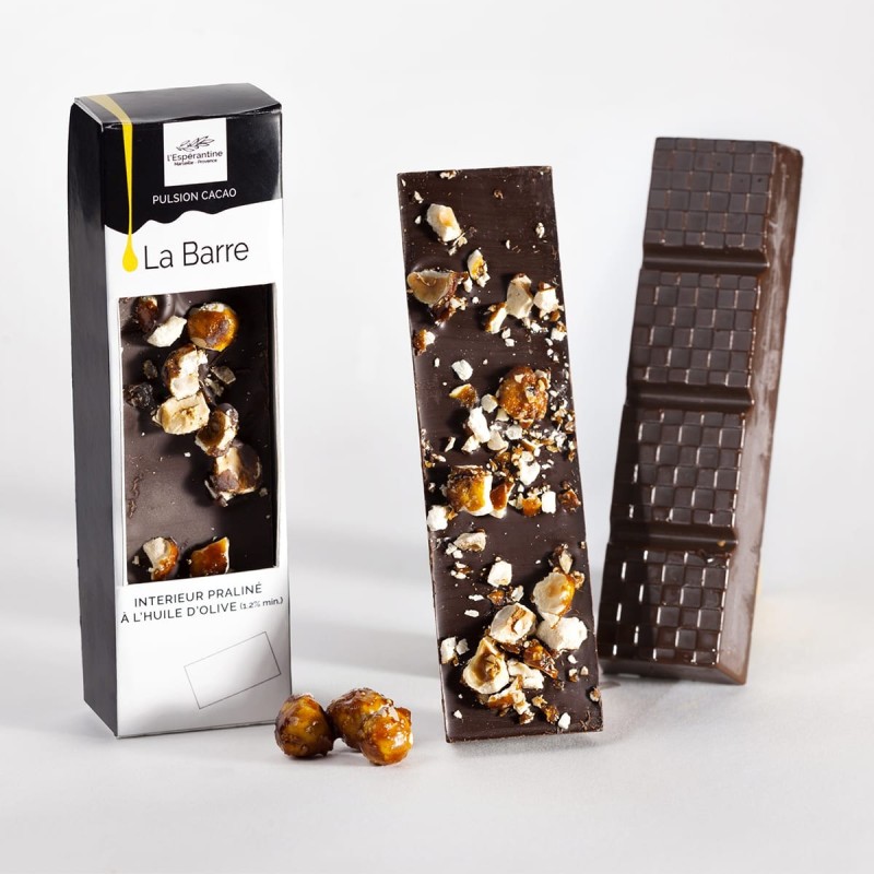 Barre Praliné aux Noisettes – Dark Hazelnut Praliné Bar