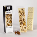 Barre de chocolat aux noisettes caramélisées et à l'huile d'olive 1.4%