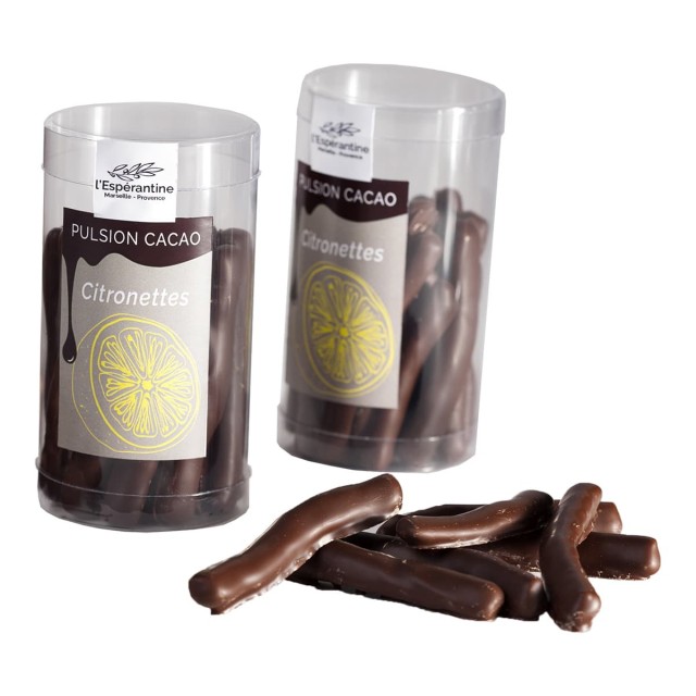 Citronettes – Dark Chocolate Candied Lemon