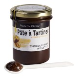 Pâte à tartiner au chocolat noir, noisettes et huile d'olive 10.9%