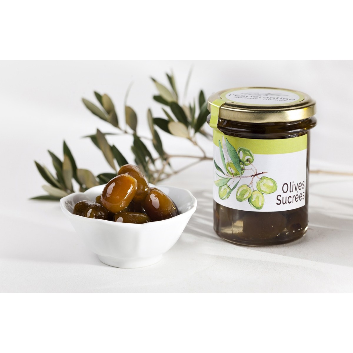 Nougat aux olives vertes confites