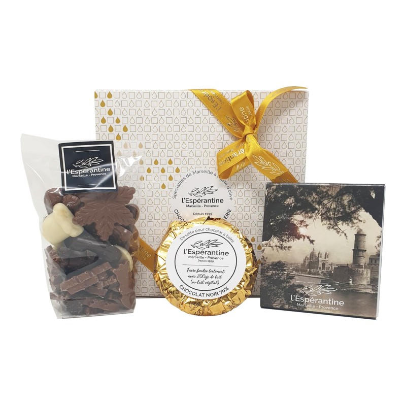 Coffret Cadeau Noël " Jour de Fête" Chocolats | L’Espérantine de Marseille