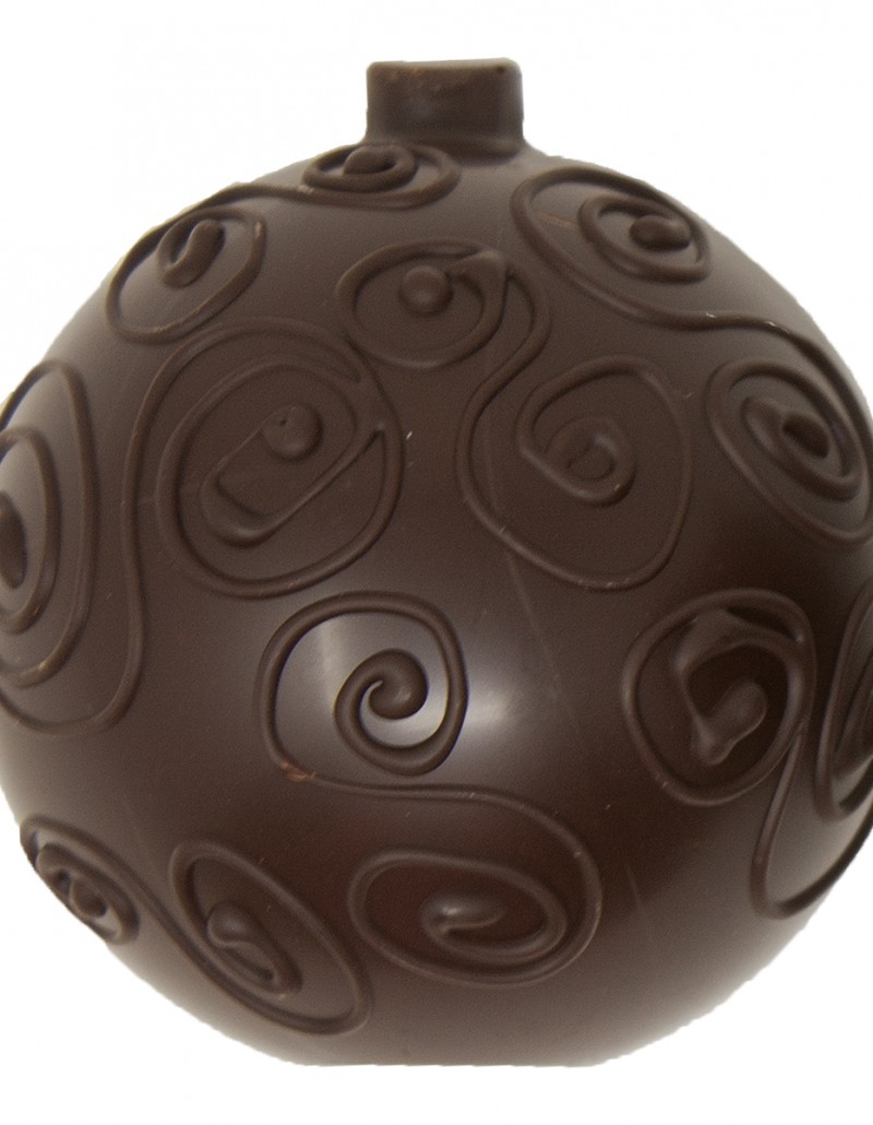 Boule Noël Chocolat Noir - Maison Laval