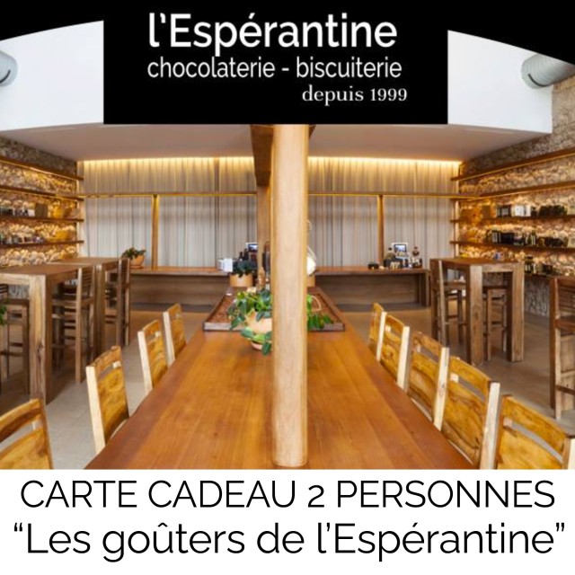 Carte Cadeau – “Goûters de l’Espérantine” for 2 People