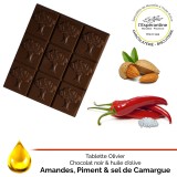 Tablette Olivier Noir - Amandes et Piment