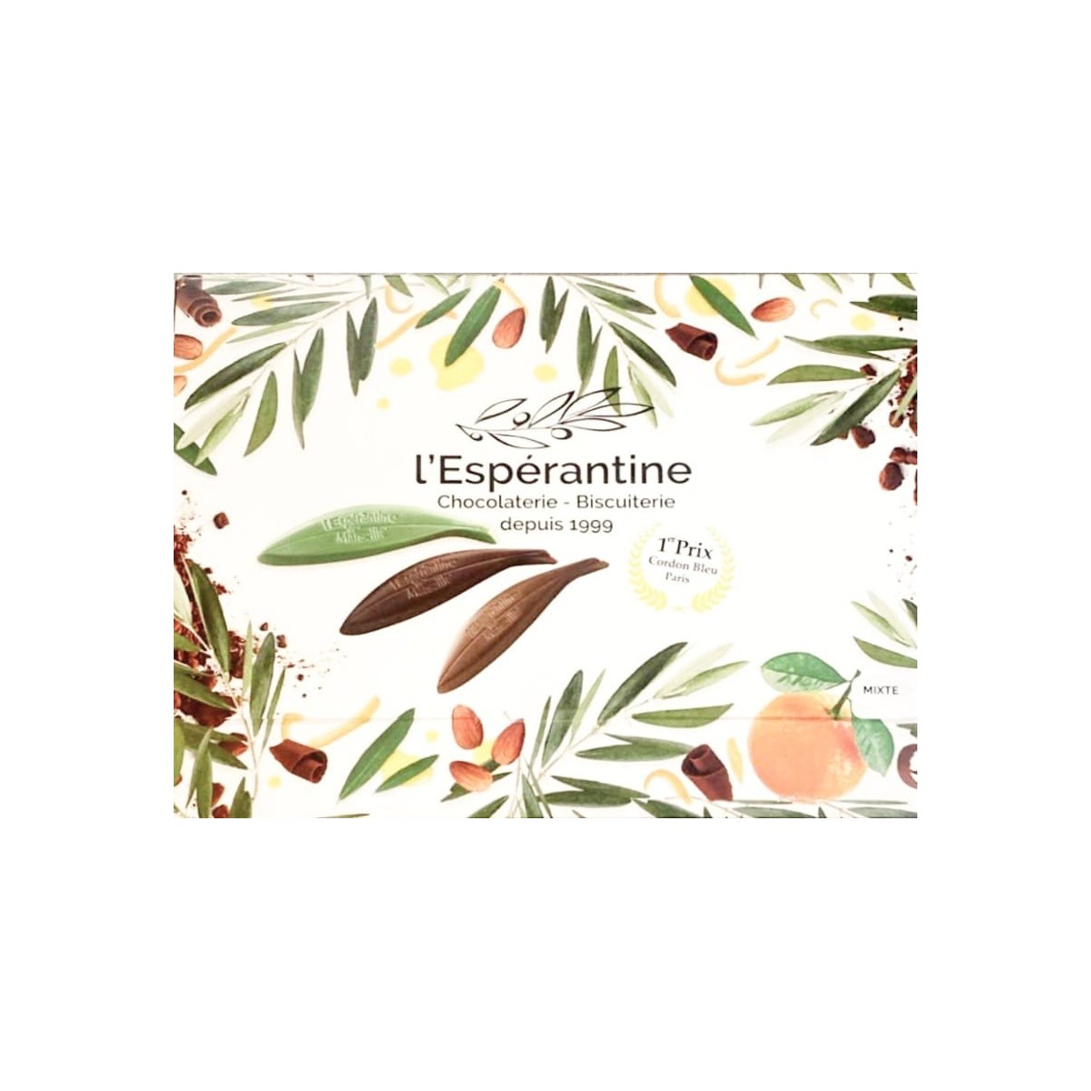 Coffret aux feuilles d'Espérantines ROBE NOIRE