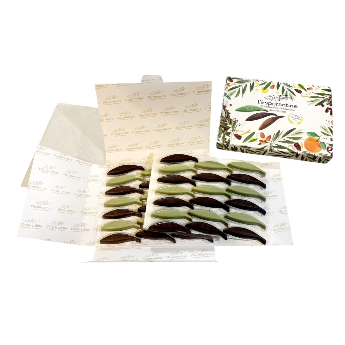 Coffret aux Feuilles d’Espérantines Mixte – Green & Dark