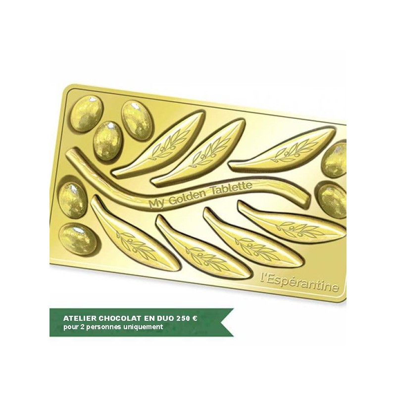 Chèque cadeau Atelier-Chocolat en duo 250 € - 2 heures - 2 personnes uniquement