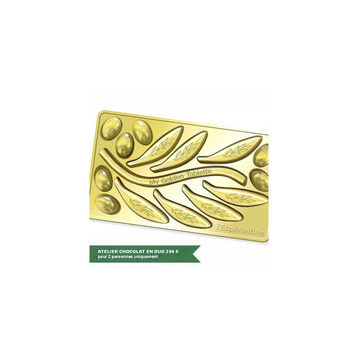 Chèque cadeau Atelier-Chocolat en duo 250 € - 2 heures - 2 personnes uniquement