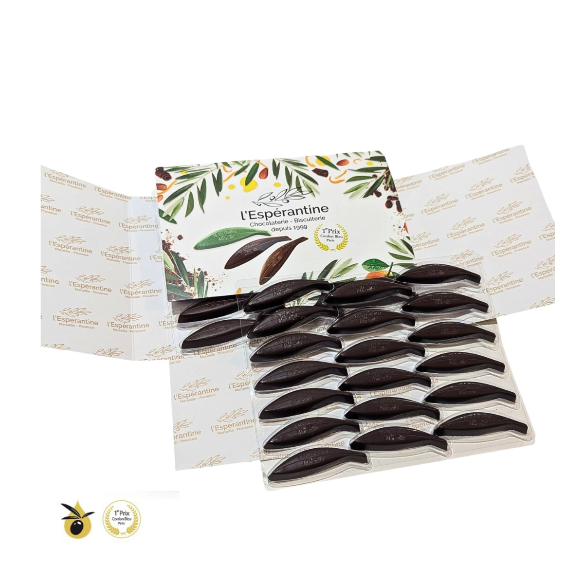 Coffret aux feuilles d'Espérantines ROBE NOIRE