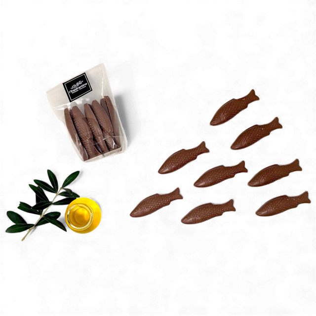 Petite Pêche Lait - Sardines au chocolat praliné