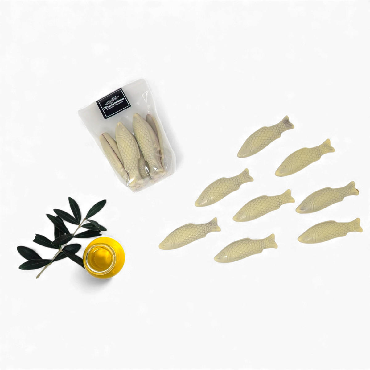 Petite Pêche – White Praliné Sardines