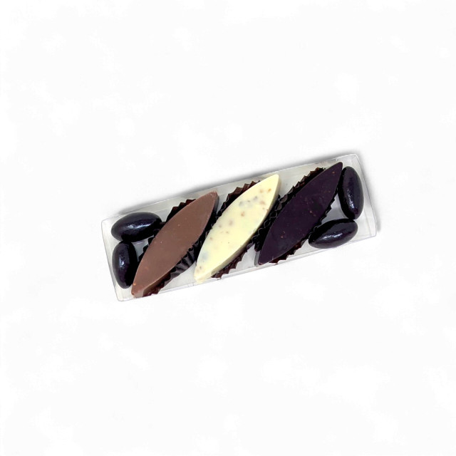Mini Réglette Croquants – Trio de Chocolats | Chocolats fins – Esperantine