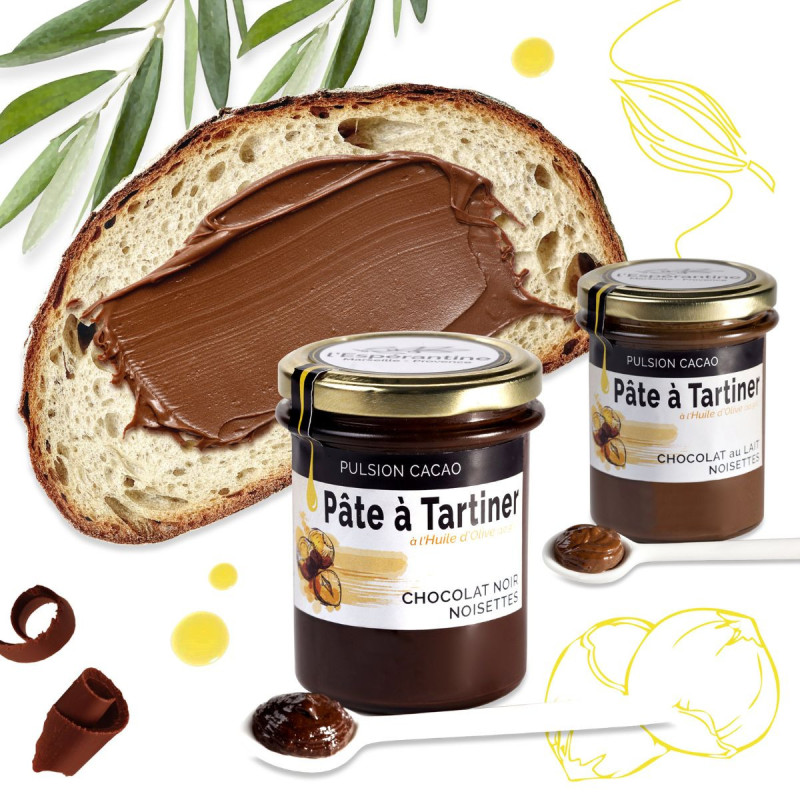 Lot de 2 Pâtes à Tartiner – Chocolat & Cœur d’Espérantine | L’Espérantine