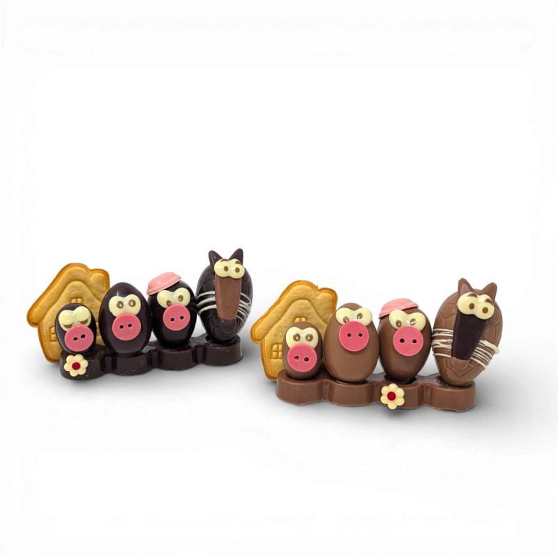 Les 3 Petits Cochons – Chocolat de Pâques artisanal 209 g