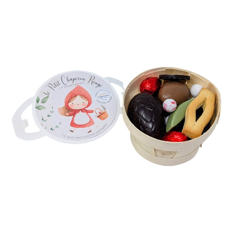 Panier du Petit Chaperon Rouge – Chocolat de Pâques artisanal