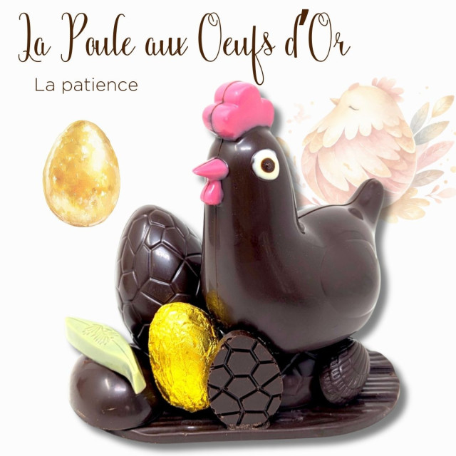 La Poule aux Œufs d’Or – Chocolat de Pâques artisanal - l'Espérantine