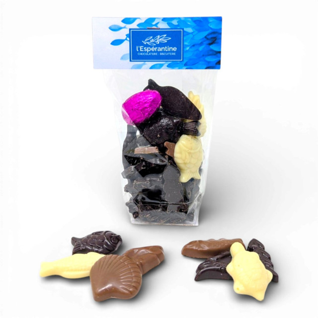 Fritures de Pâques 100 g & son Oeuf praliné– Chocolat artisanal L'Espérantine