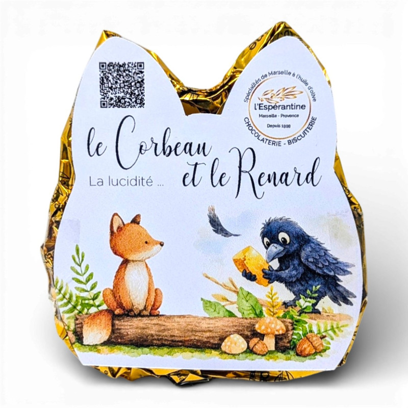 Le Corbeau et le Renard - Demi-œuf voyage - Expédiable