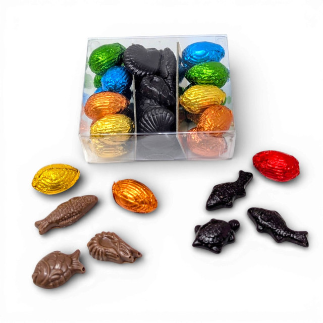 Coffret Enchanté 200 g – Fritures & Œufs pralinés de Pâques