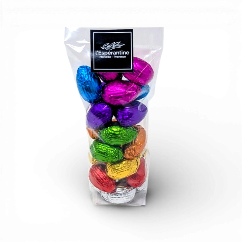Sachet d'Œufs de Pâques pralinés noisettes IGP du Piémont 200 g – Maison Espérantine