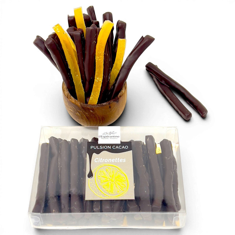 Citronettes – Dark Chocolate Candied Lemon