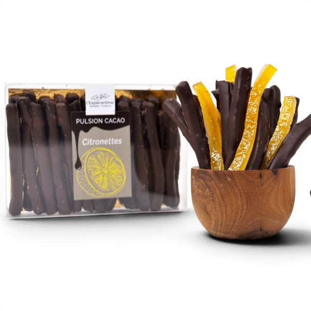 Citronettes – Dark Chocolate Candied Lemon