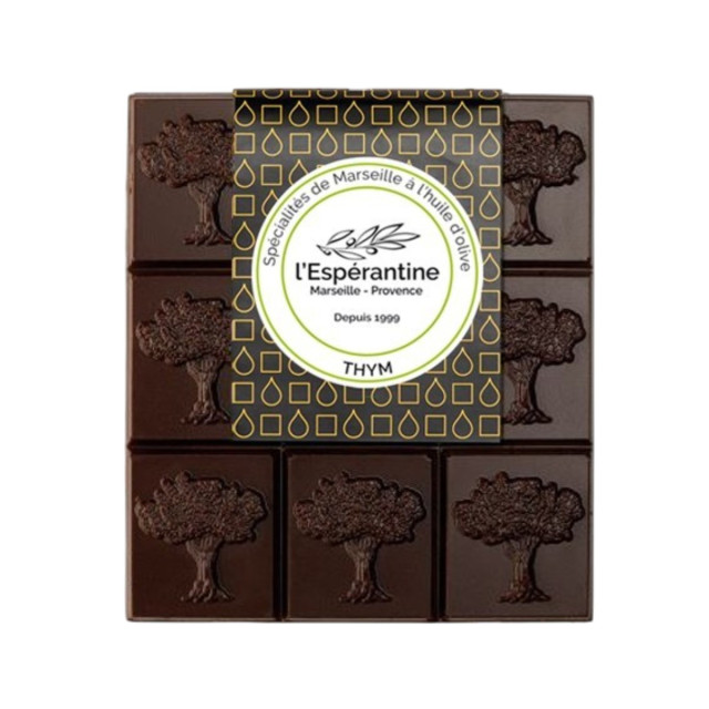 Tablette Olivier Noir – Dark Chocolate with Thyme