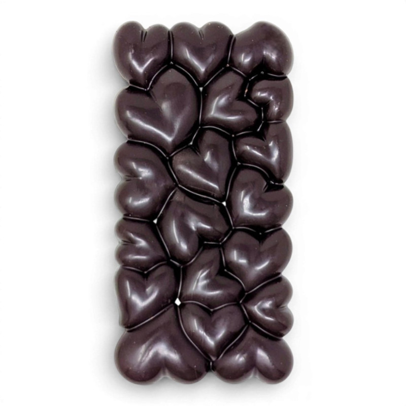 Tablette Cœurs Chocolat et Amandes caramélisées – Fête des Pères