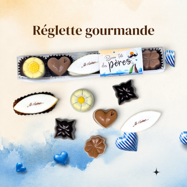 Réglette Gourmande Fête des Pères – Chocolats & Calissons artisanaux