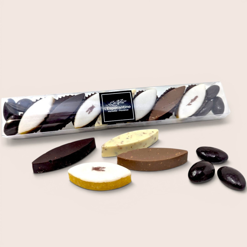 Réglette Calissons de Provence & Croquants au Chocolat | L'Espérantine de Marseille
