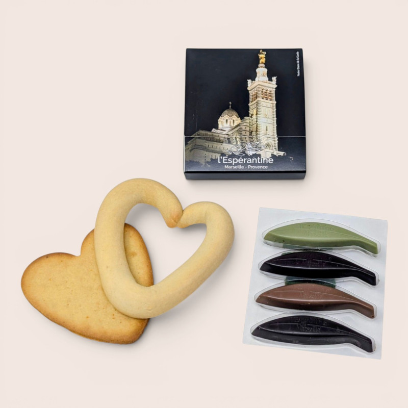 Composition Chocolat & Navette "Merci Maîtresse" – Douce Attention Gourmande