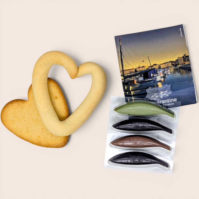 Composition Chocolat & Navette "Merci Maîtresse" – Douce Attention Gourmande