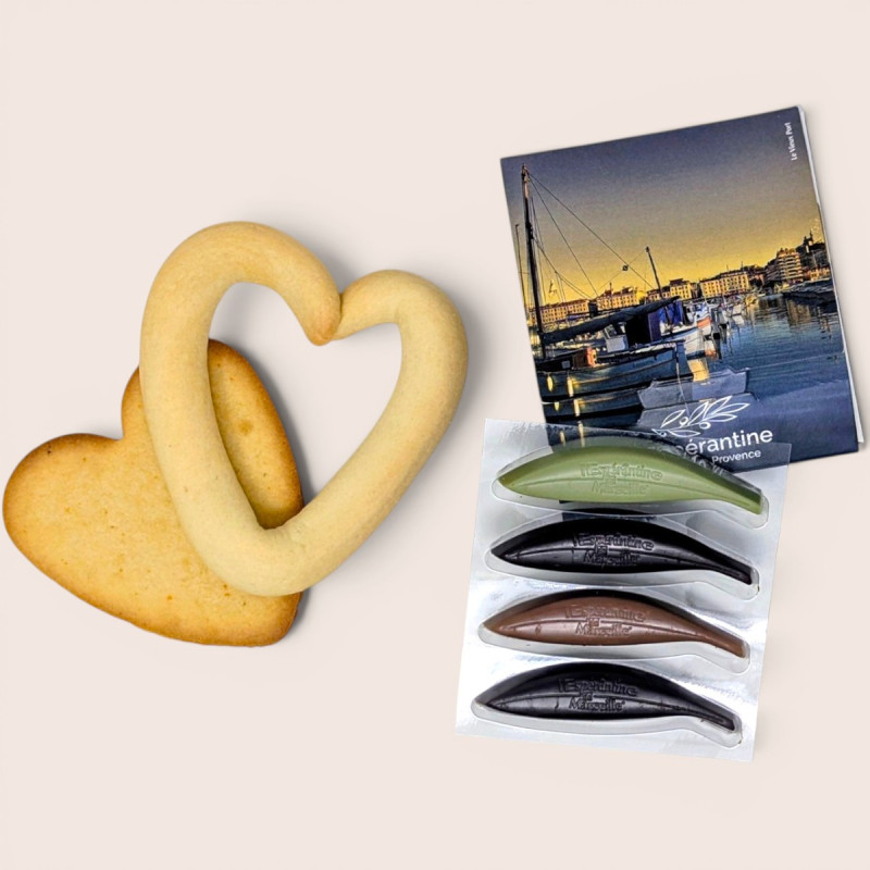 Composition Chocolat & Navette "Merci Maîtresse" – Douce Attention Gourmande