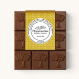 tablette au chocolat au lait et aux fèves de tonka