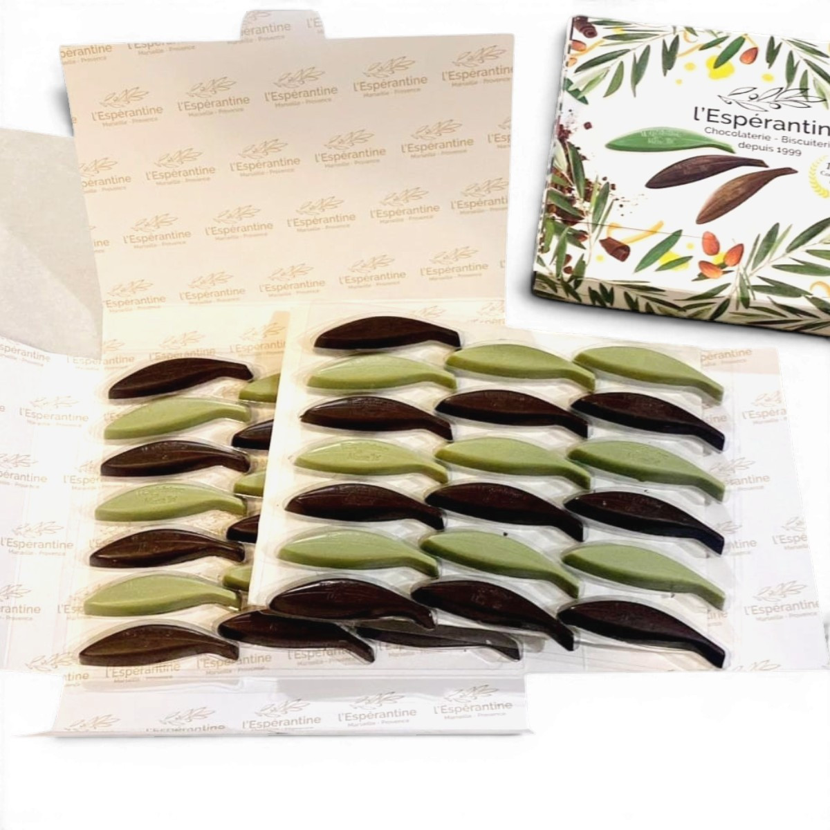 Coffret aux Feuilles d’Espérantines Mixte – Green & Dark