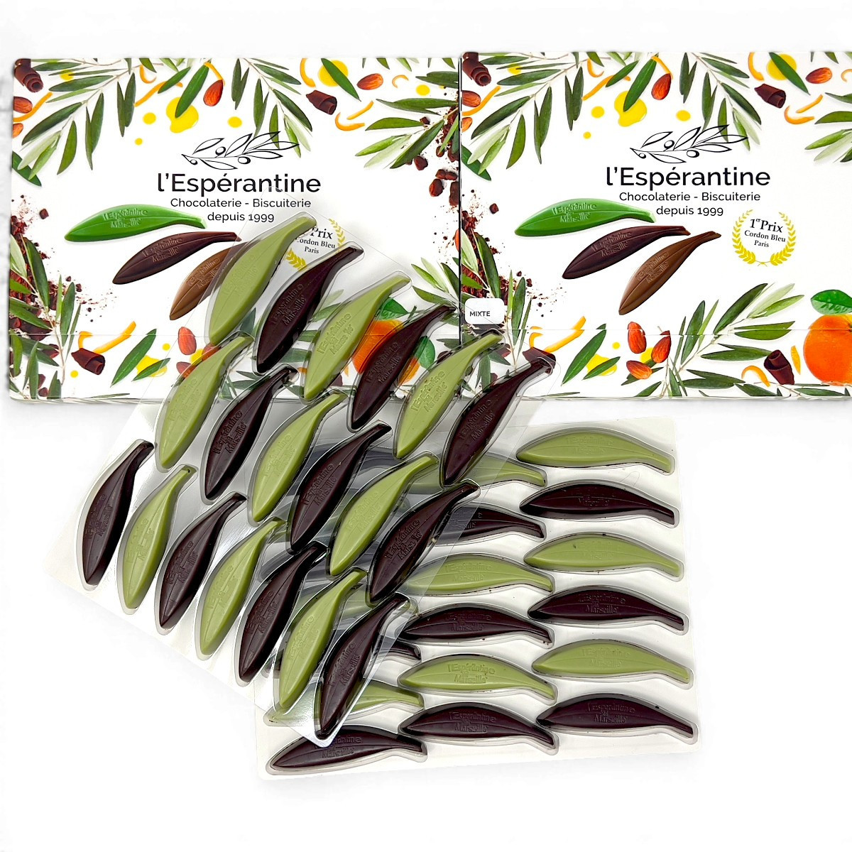 Coffret aux Feuilles d’Espérantines Mixte – Green & Dark