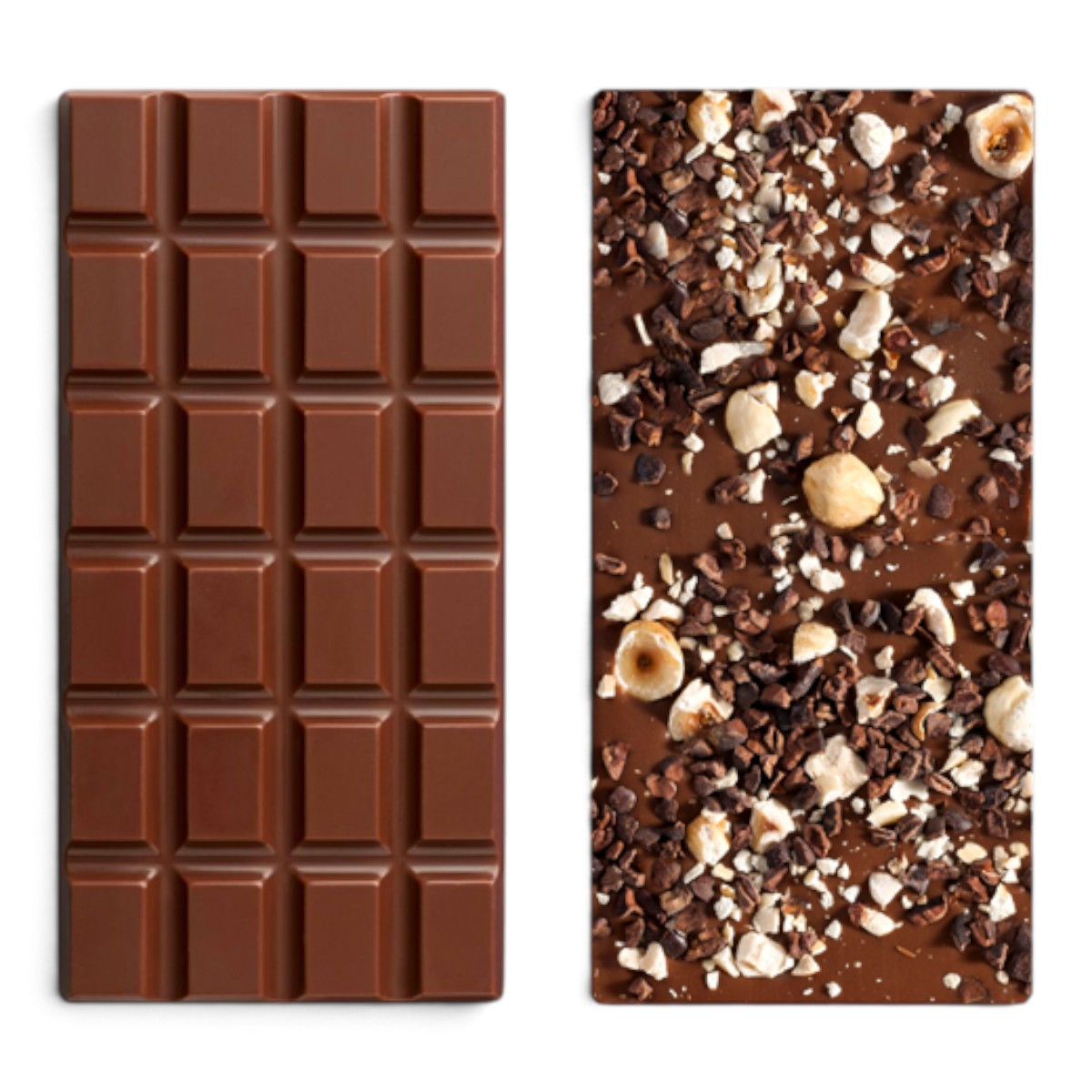 Trio Découverte Tablettes – 3 chocolats au choix, riz soufflé et noisettes| L’Espérantine