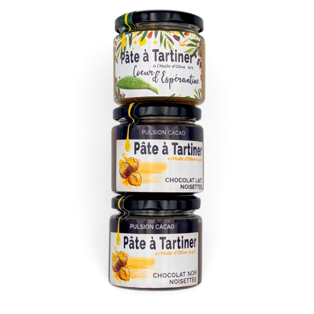 Lot de 3 pâtes à tartiner gourmandes | L’Espérantine de Marseille