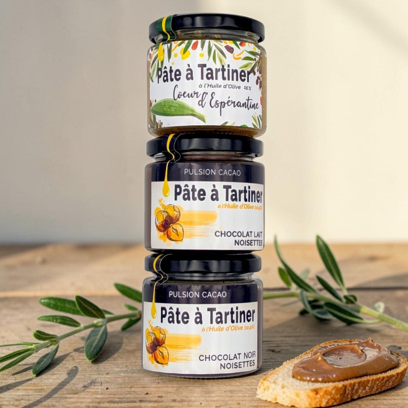 Lot de 3 pâtes à tartiner gourmandes | L’Espérantine de Marseille