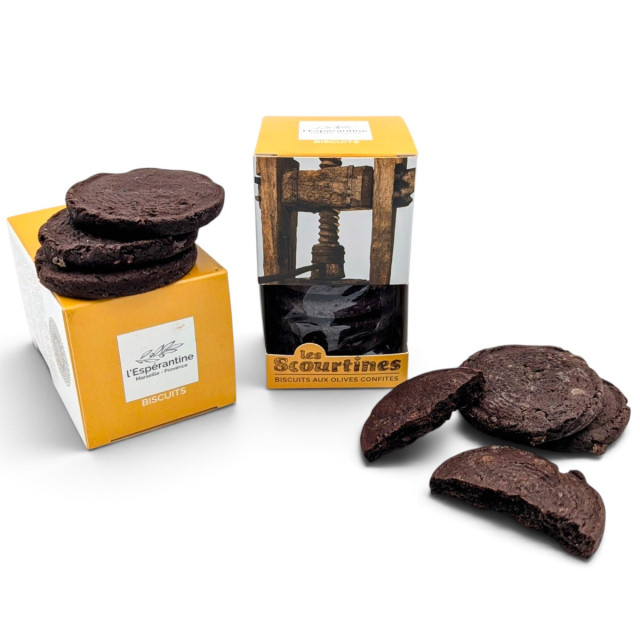Sablés au chocolat noir et fèves de cacao