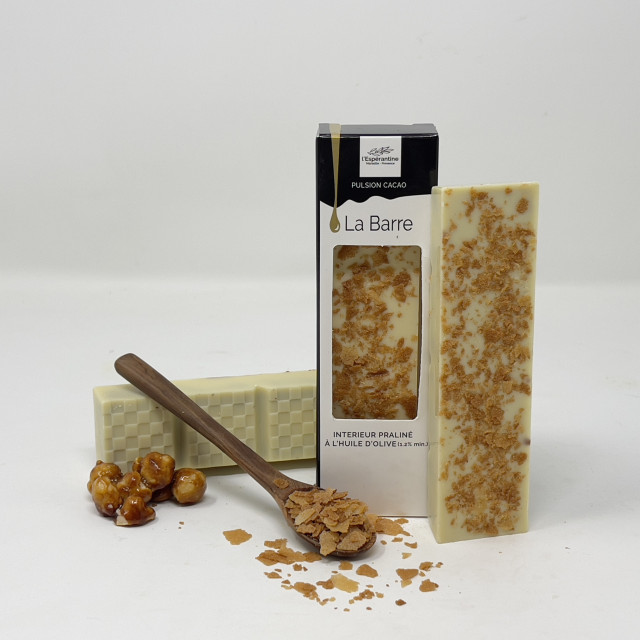 Barre Chocolat Blanc & Feuilletine – Esperantine