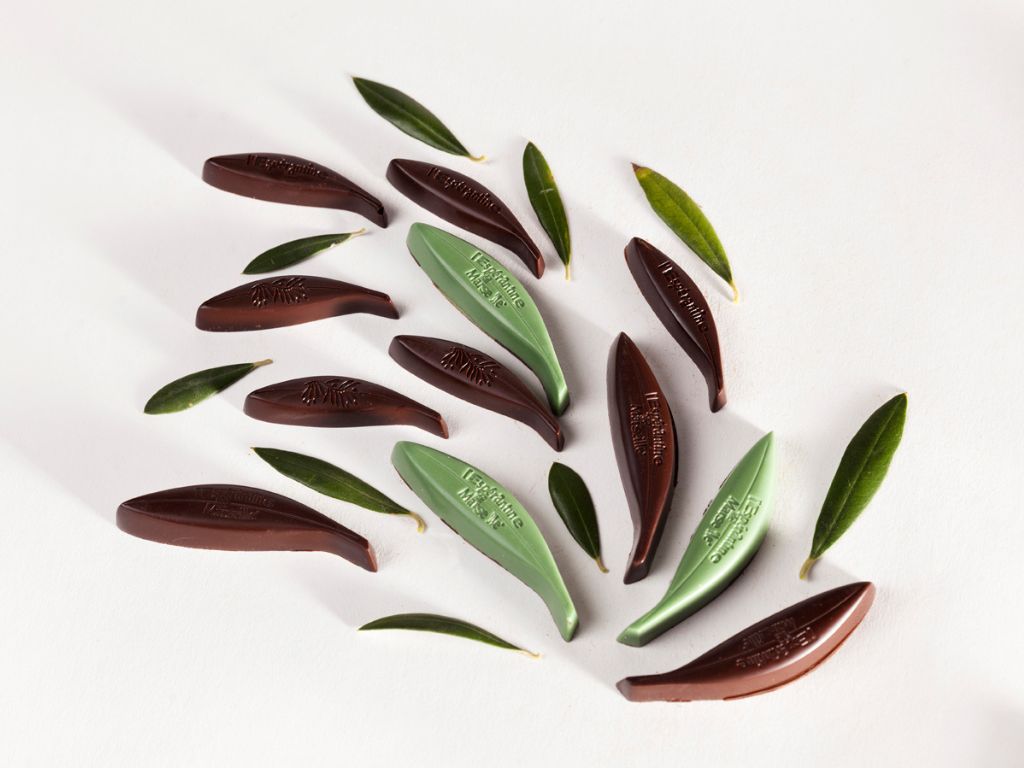feuiles d'Espérantine chocolat à l'huile d'olive