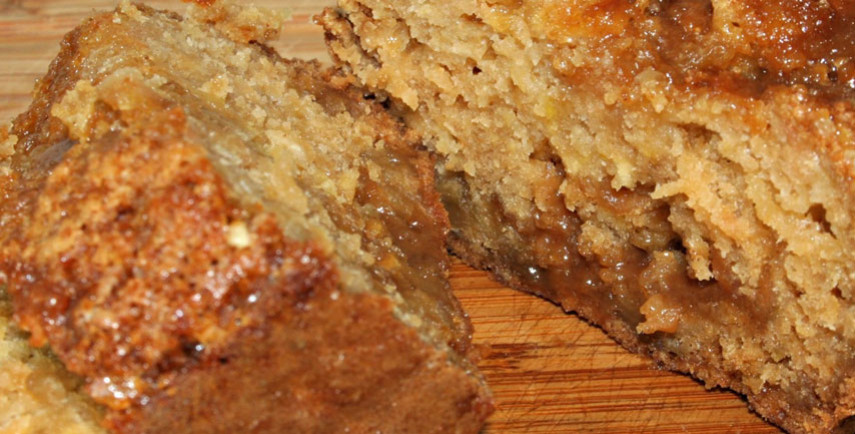 Le gâteau à l'huile d'olive et aux pommes