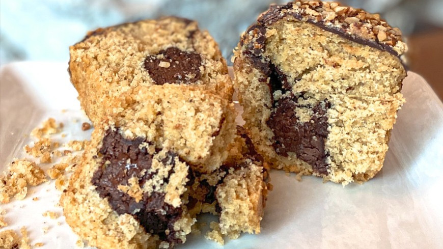 Cake chocolat & noisettes à l'huile d'olive